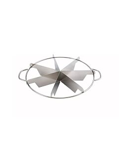 Omcan 7-Cut Stainless Steel Pie Cutter - USA