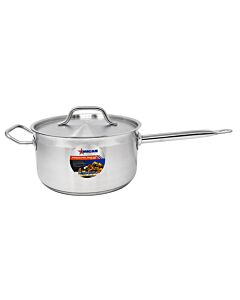 Omcan 6 QT Sauce Pan with Cover & Handle - CA