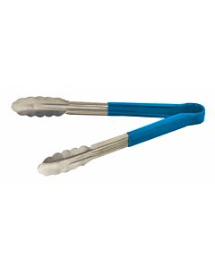Omcan 12" Heavy-Duty Utility Tong - Blue Handle - CA