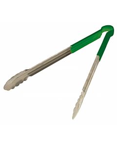 Omcan 16" Heavy-Duty Utility Tong - Green Handle - CA