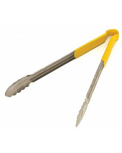 Omcan 16" Heavy-Duty Utility Tong - Yellow Handle - CA