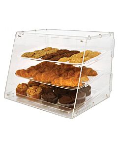 Omcan 20" Acrylic Display Case with 3 Trays