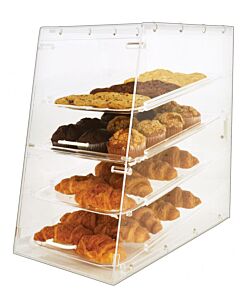 Omcan 13" Acrylic Display Case with 4 Trays