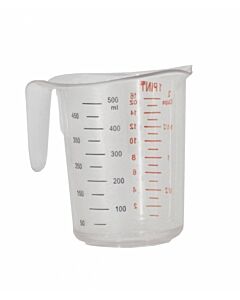 Omcan 0.53 qt / 500 mL Clear Polycarbonate Measuring Cup - USA