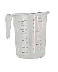 Omcan 2 qt / 2 L Clear Polycarbonate Measuring Cup - USA