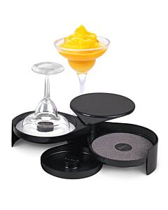 Omcan 3 Tier Glass Rimmer with Sponge