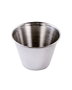 Omcan 2 1/2 oz. Stainless Steel Round Sauce Cup-Pack of 12 - CA