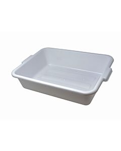 Omcan 21.5" x 15.5" x 5" Standard White Bus Box, Bus Tub - USA