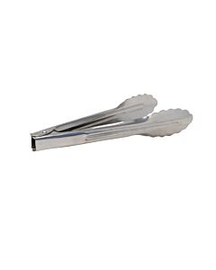 Omcan 7" Stainless Steel Heavy-Duty Coiled Spring Utility Tong