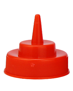 Omcan Red Cap for Wide Mouth Squeeze Bottles - 12/16/24/32 oz.