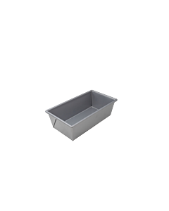 Omcan 8.5" x 4.5" x 2-3/4" Glazed Aluminized Steel Bread Loaf Pan