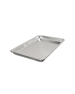 Omcan 18" x 26" x 2-1/4" 12-Gauge Heavy-Duty Aluminum Baking/Roasting Pan