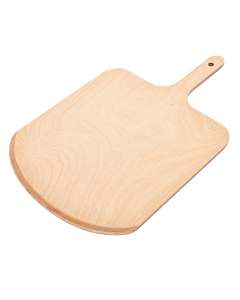 Omcan 21.6" x 13.7" x 0.3" Beech Pizza Peel