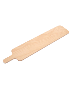 Omcan 23.7" x 5.9" x 0.5" Beech Crostino Serving Board with 3.9" Handle