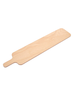 Omcan 31.5" x 5.9" x 0.5" Beech Crostino Serving Board with 3.9" Handle