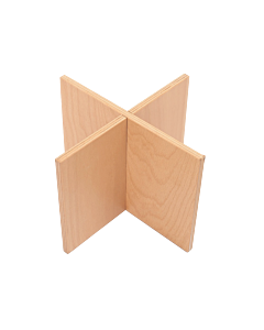 Omcan 11" x 11" x 7.9" Beech Removable Sipport for Serving Boards