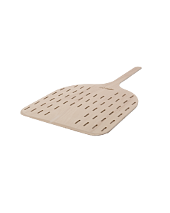Omcan Beech ARIA Pizza Peel with 19.7" x 0.3" Short Handle - 35.5" Total Length