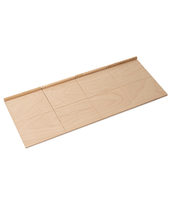 Omcan 31.5" x 12" x 0.5" Beech Serving Board with 8 Cutting Sections