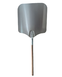 Omcan 14" x 16" Aluminum Pizza Peel with 12" Wood Handle