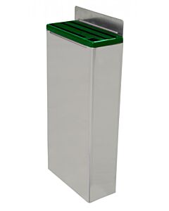 Omcan Extra Small Stainless Steel Knife Rack with Plastic Insert - Green - USA