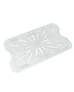 Omcan Full-Size Clear Polycarbonate Drain Shelf for Food Storage Pans - CA
