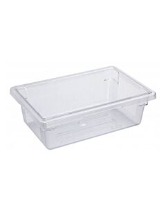 Omcan 12" x 18" x 6" Clear Rectangle Polycarbonate Half-Size Food Storage Container - USA