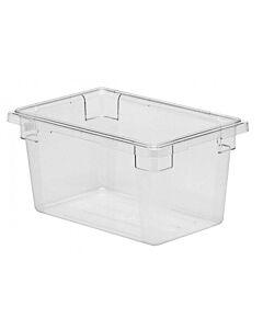 Omcan 12" x 18" x 9" Clear Rectangle Polycarbonate Half-Size Food Storage Container - USA