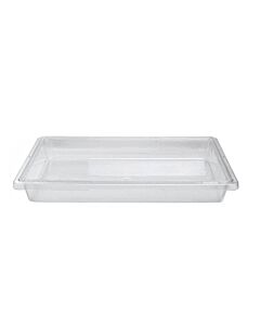 Omcan 18" x 26" x 3.5" Clear Rectangle Polycarbonate Full-Size Food Storage Container - USA