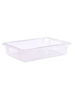 Omcan 18" x 26" x 6" Clear Rectangle Polycarbonate Full-Size Food Storage Container - USA