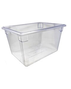 Omcan 18" x 26" x 15" Clear Rectangle Polycarbonate Full-Size Food Storage Container - USA