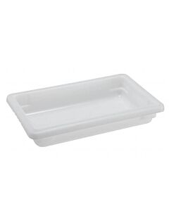 Omcan 12" x 18" x 3.5" White Rectangle Polypropylene Food Storage Container - USA