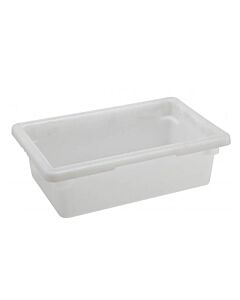Omcan 12" x 18" x 6" White Rectangle Polypropylene Food Storage Container - USA