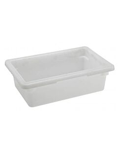 Omcan 12" x 18" x 9" White Rectangle Polypropylene Food Storage Container - USA