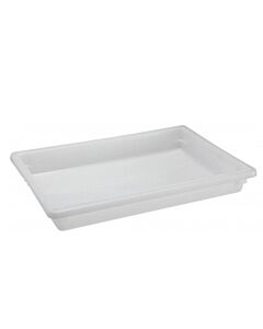 Omcan 18" x 26" x 3.5" White Rectangle Polypropylene Food Storage Container - USA