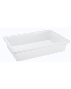 Omcan 18" x 26" x 6" White Rectangle Polypropylene Food Storage Container - USA