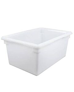 Omcan 18" x 26" x 12" White Rectangle Polypropylene Food Storage Container - USA
