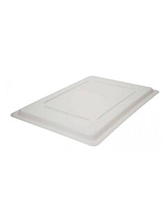 Omcan Full-Size Polypropylene White Rectagular Lid for 18" x 26" Food Storage Container - USA