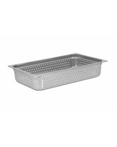 Omcan Full-Size Perforated Stainless Steel Steam Table Pan - 4" Deep - USA