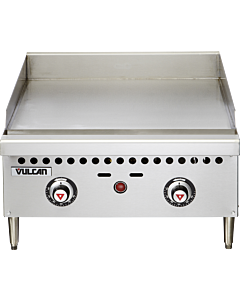 Vulcan VCRG24-T - 24" Snap-Action Thermostatic Gas Griddle Natural Gas - 50,000 BTU - USA