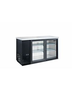 Dukers DBB48-S2 48" Commercial Back Bar Cooler with 2 Doors - 11.23 Cu. Ft. - USA
