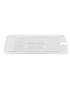 Omcan Ninth (1/9) Size Food Pan Clear Polycarbonate Slotted Cover - CA
