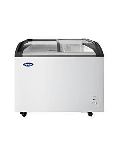 Atosa MMF9110 40" Angle Curved Glass Top Chest Freezers