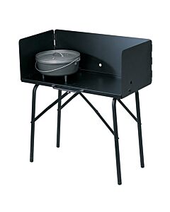 Lodge A5-7 Camp Cooking Table with 3 Sided 12" Attachable Windscreen