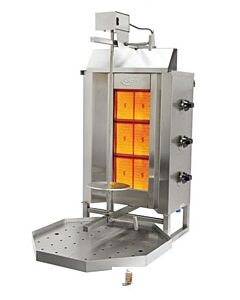 Axis AX-VB3 90 lbs Gas Vertical Broiler - 3 Burner 34,140 BTU