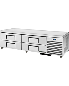 True TRCB-79-HC 79" Four Drawer Refrigerated Chef Base