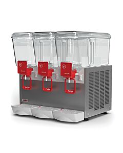 Ugolini Arctic Deluxe-Paddle Mix Triple Bowl Juice Dispenser with 3 x 20L Capacity - 115V