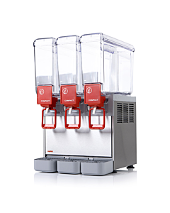 Ugolini Arctic Compact Countertop Triple Bowl Juice Dispenser with 3 x 8L Capacity - 115V
