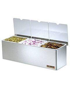 San Jamar EZ-Chill Condiment Center w/ Notched Lids B61831NL