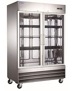 Aurora 54" Reach-In Stainless Steel Refrigerator with Glass Door, 41.3 cuft - CA