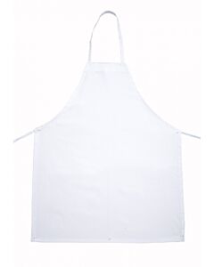 Winco BA-3226WH Full Length Bib Apron, White - USA